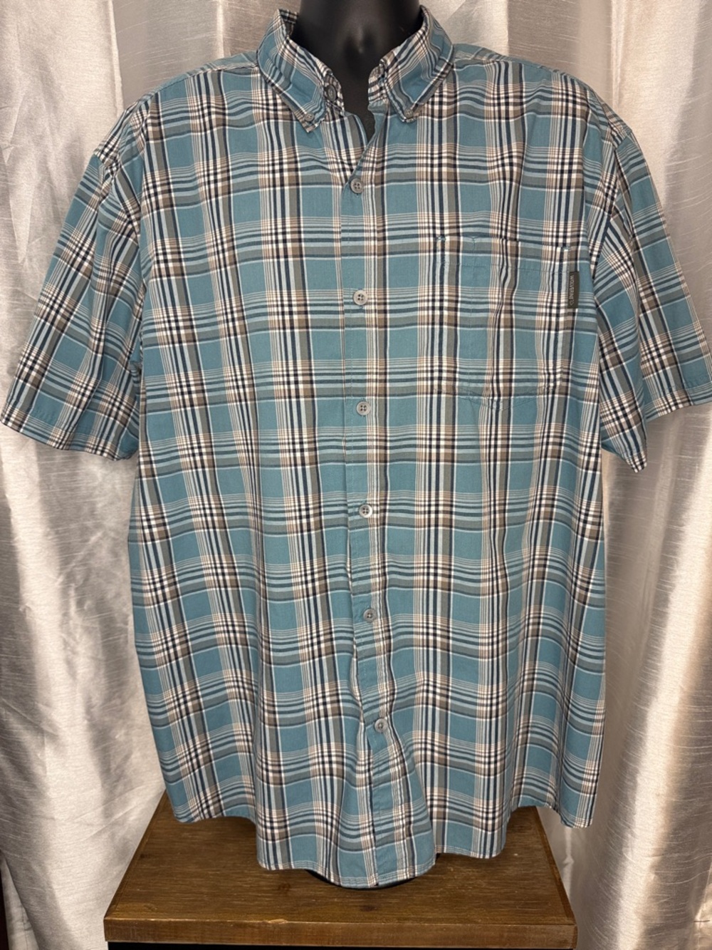 Wolverine Button Down Shirts Plaid Short Sleeve Set of 2 Mens XXL Grandpa Casual